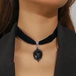 PINCHUAN 1PCS Black Choker Necklace for Women