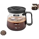 Coffee Pot Mug, 16 oz Coffee Pot Shaped Mug, Cute Novelty Flat Bottom Mugs with Handle and Lid, Funny Glass Drink Cup, Unique Beverage Mugs for Hot Tea Chocolate, Office Desk Gift