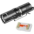 Nitecore MT10C 920 Lumen Multitask Tactical Flashlight with Red Light, 2X Rechargeable Batteries, and LumenTac Battery Organizer