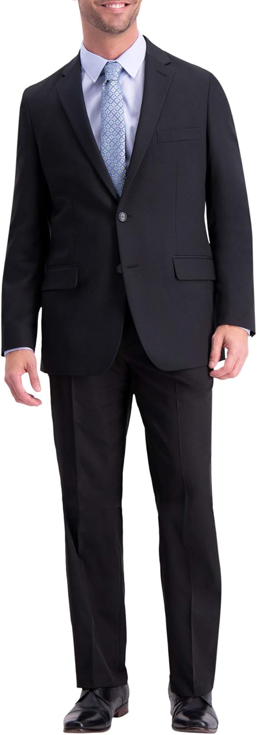 Haggar Men's Active Series Solid Gab Tailored Fit Blazer at  Men’s Clothing store