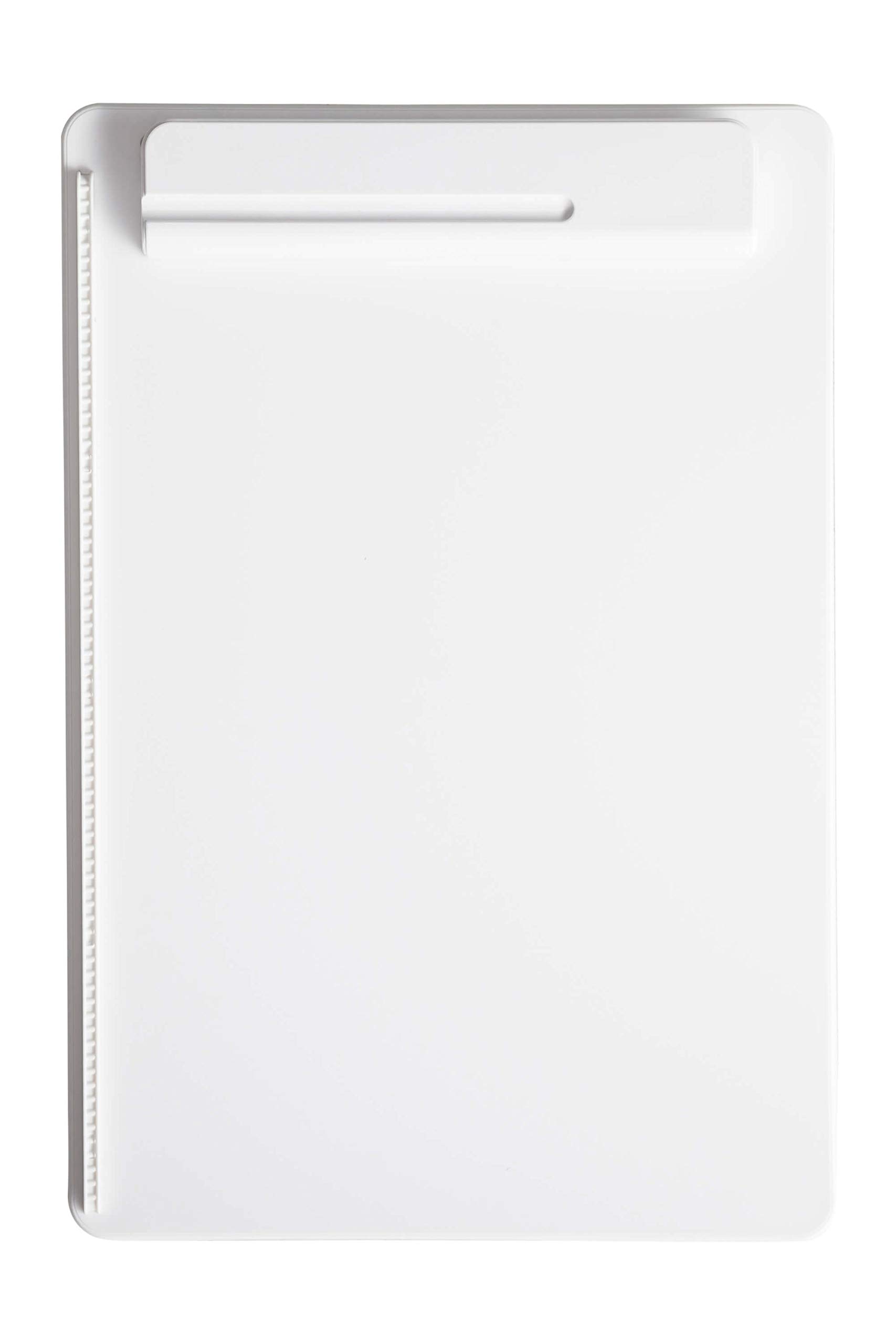 MAUL MAULgo Clipboard A4 Plain Writing Board in DIN A4 Format Modern Writing Case with Holder for Pens and Ballpoint Pens Ideal Clipboard for Everyday Use in The Office and University White