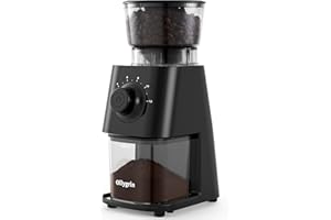 Ollygrin Coffee Grinder Electric, Conical Burr Coffee Bean Grinder with 30 Grind Settings
