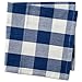 DII Buffalo Check Collection, Classic Farmhouse Cloth Napkin Set, 20x20, Navy & Cream, 6 Piece