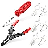 8 Pieces Sprinkler Head Tool Kit, Compatible with Hunter, Rain Bird | 1 Sprinklers Head Pull-Up Tool, 1 Rotor Adjustment Screwdriver, 3 Nozzle Adjustment Tools &amp; 3 Sprinkler Keys