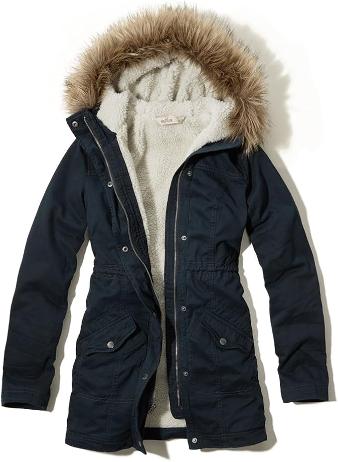 hollister sherpa jacket women's