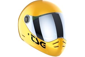 TSG - Pass 2.0 Full-face Premium Helmet w/Two Visors | Downhill Skateboarding, E-Skating, E-Onewheeling, Longboarding | Nose Ports, Air Flow Channels, Ear Slots, Adjustable Cheek Pads | ABS Hardshell
