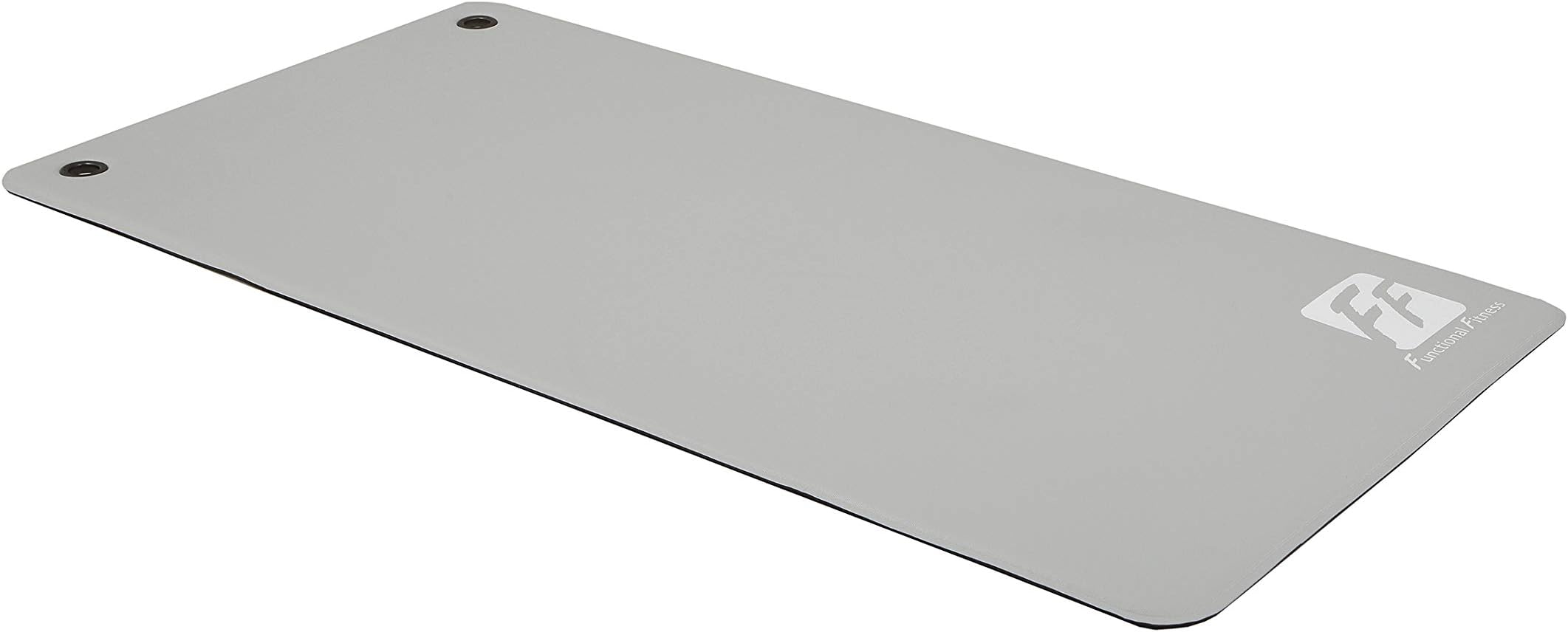 FunctionalFitnessVinyl Core Studio Aerobics Mat - Grey with Eyelets (9.5mm)