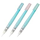 Kuretake Fude Water Brush Pen for drawing art for lettering 3 Pens set small size (S,M,L)
