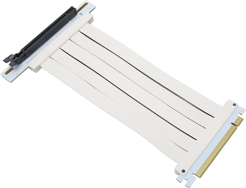 Garsent PCIE 4.0 X16 Riser Cable 90 Degree Vertical GPU Card Extension RTX3090