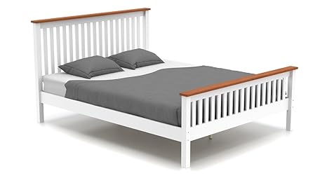 Urban Ladder Athens Bed Bed Size Queen Finish White