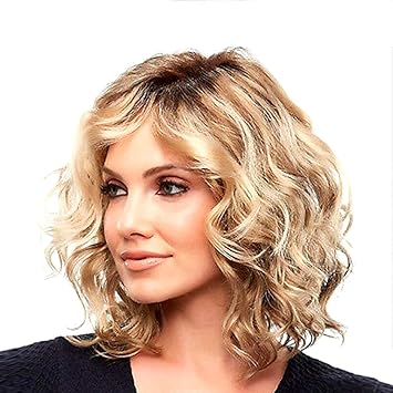 Amazon Com Womens Blonde Full Curly Wavy Wig Blonde Wavy Wig