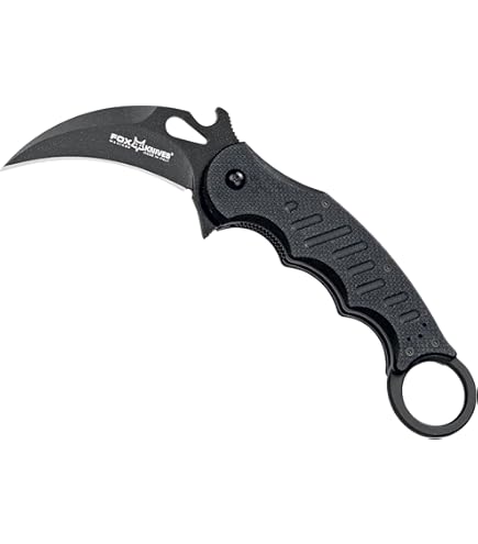 Amazon.com : Fox Knives FX-599 G10 Black Emerson Wave