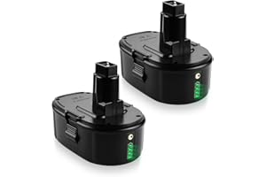 2Pack 8.0Ah 18V Lithium-ion Battery Replacement for Dewalt 18 Volt Battery DC9098 DC9099 DC9096 DW9096 DW9098, Compatible wit