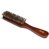 Diane Premium 100% Boar Bristle Styling Brush for Men and Barbers &ndash; Medium Bristles for Thick Coarse Hair &ndash; Use for Detangling, Smoothing, Wave Styles, Soft on Scalp, Restore Shine and Texture
