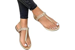 Lausiuoe Strappy Sandals For Women Flat Gladiator Dressy Summer Cute Beach Sandals Open Toe Wide Width Thong Flip Flops