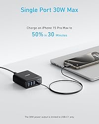 Anker Desktop Charger, Fast Charging USB C