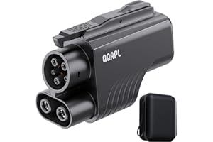 QQAPL NACS to CCS Adapter–UL2252 Certified–500A 1000V NACS DC Adapter–Compatible with Tesla Supercharger–Fit Nissan,Toyota,Audi,Porsche,Rivian,GM,Lucid,Mercedes,Volvo,Hyundai,Kia,Polestar,Honda,Acura,JLR