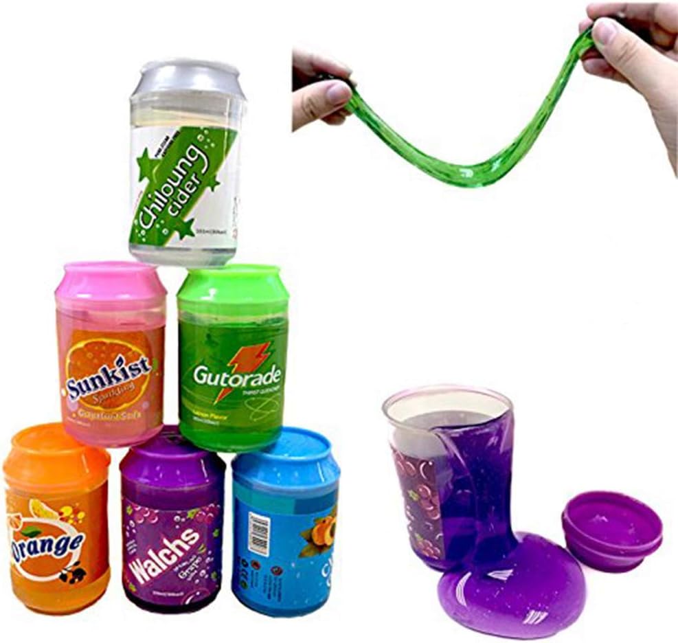 Slime Magic Crystal Slime Putty Toy Soft Stress Relief Toys Slime for Kids Adult Students Birthday Party 6-Pack-12oz