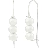 Silpada 'Dots of Joy' Freshwater Pearl Drop Earrings in Sterling Silver