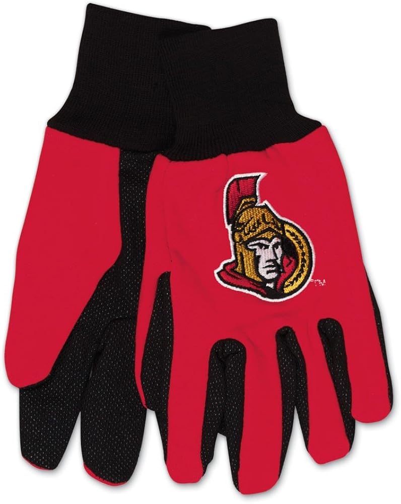 NHL Minnesota Wild Two-Tone Gloves, Green/Red : Sports Fan Apparel : Clothing