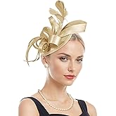 Zando Fascinators Hats for Women Tea Party Hat Ribbons Feathers Ken-Tucky Derby Hats for Women 2025