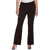 Rafaella Womens Petite Curvy Fit Gabardine Bootcut Dress Pants (Size 4-14 Petite)