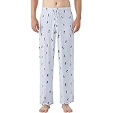 WiWi Viscose from Bamboo Mens Pajama Pants Soft Lounge Bottoms Sweatpants Sleep Pant Drawstring with Pockets S-XXL