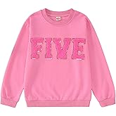 BOUTIKOME Toddler Baby Girl Birthday Sweatshirt 2nd 3rd 4th 5th 6th 7th Outfits Sequin Embroidered Shirts Pullover Party Top