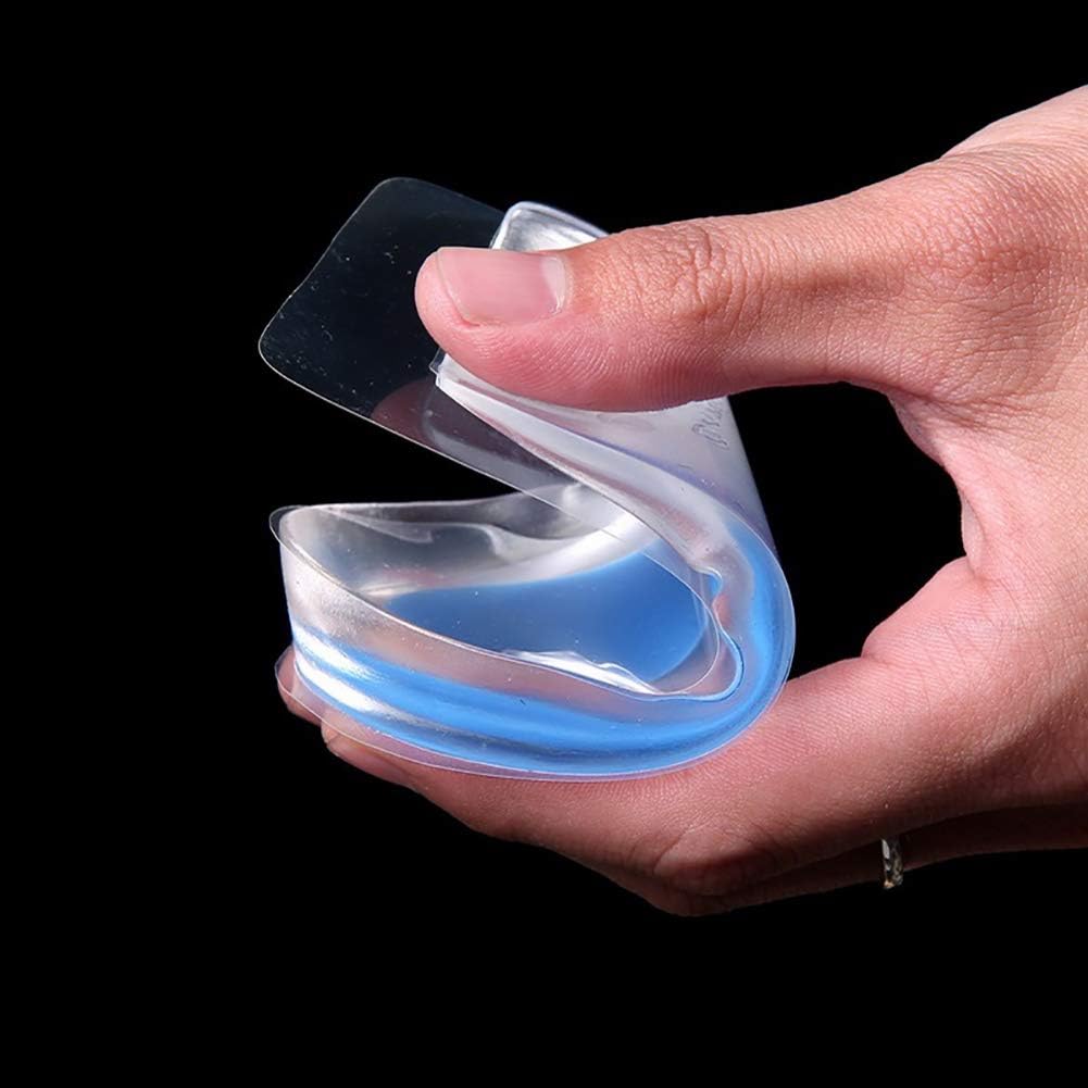 3 Pair Gel Heel Cups Plantar Fasciitis Inserts - Silicone Gel Heel Pads for Heel Pain, Bone Spur & Achilles Pain, Gel Heel Cushions and Cups, Pad & Shock Absorbing Support: Health & Personal Care