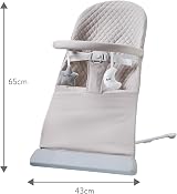 Nuby Musical Moves Baby Bouncer 2 Recline Positions Music Vibration Toy Bar view 3