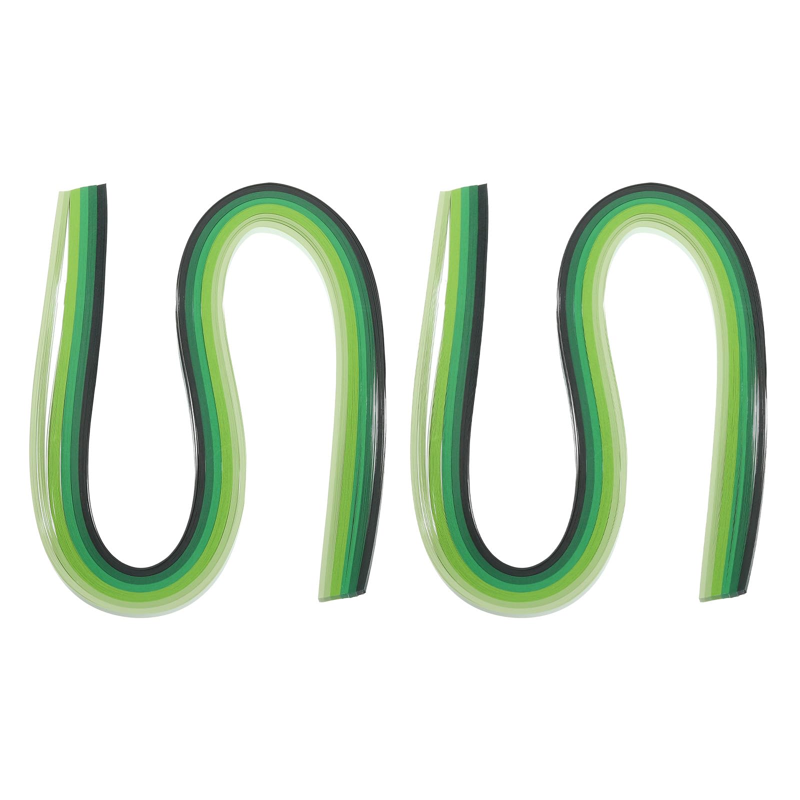 PATIKIL 240pcs Rainbow Quilling Strips Paper 3/16"(5mm) 54cm Origami Paper Quilling Strip for Art DIY Craft Christmas, Green