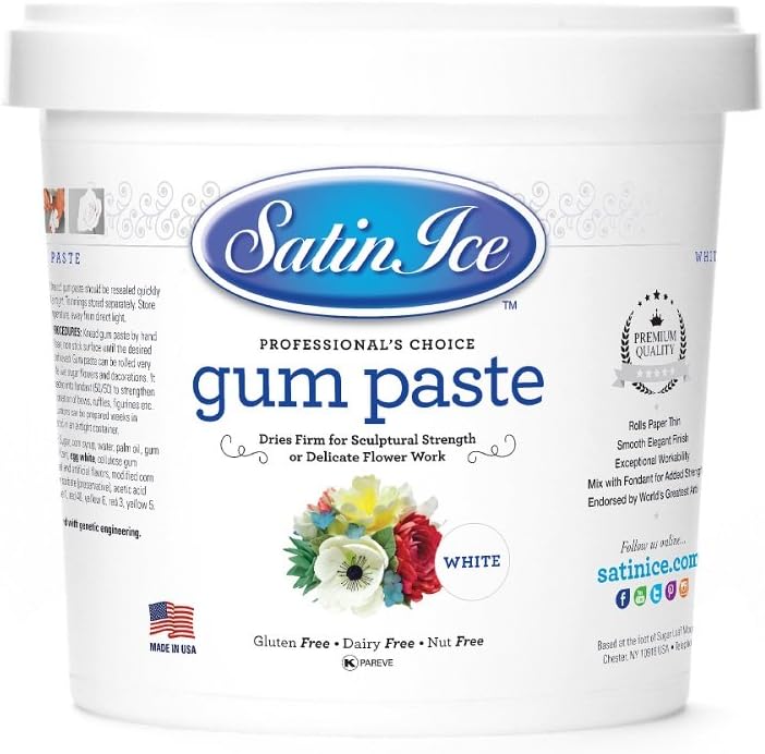 Statin Ice - Gum Paste - White - 2.5 KG