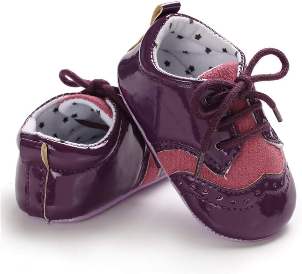 CoKate Baby Boys Girls Soft Sole Sneakers Toddler Tassel Bowknots PU Moccasins Crib Shoes