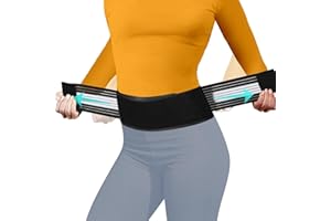 Lightweight Back Brace for Lower Back Pain Under Clothes - Relief from Sciatica, Hip and Spine Pain - Breathable & Adjustable