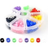 leunimedy Instrument Code Rings (200 Pack Small) &ndash; Medical Grade Silicone, Assorted Colors, 4x6x5mm &ndash; Autoclavable 135&deg;C/275&deg;F, Color-Coding Bands