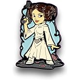 OFFICIAL Star Wars Princess Leia Pin | Exclusive Art Design By Derek Laufman | Star Wars Series Collectors Pins