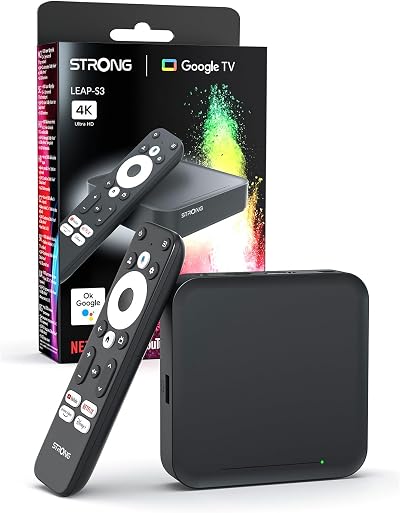 Strong Leap S3 UHD Receiver Google TV 4K Android Media Player