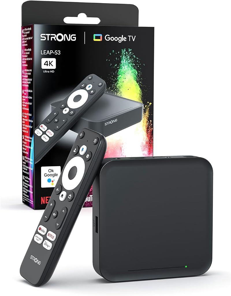 Strong Leap S3 UHD Receiver Google TV 4K Android Media Player