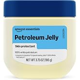 Amazon Essentials Petroleum Jelly White Petrolatum Skin Protectant, Unscented, 3.75 Ounce, 1-Pack (Previously Amazon Basics)