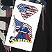 Superman Logo S Shield American Flag Paint T Shirt & Stickers (XX-Large)