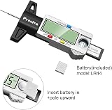 Preciva Tyre Tread Depth Gauge 0-25.4mm Digital Large LCD UK view 8