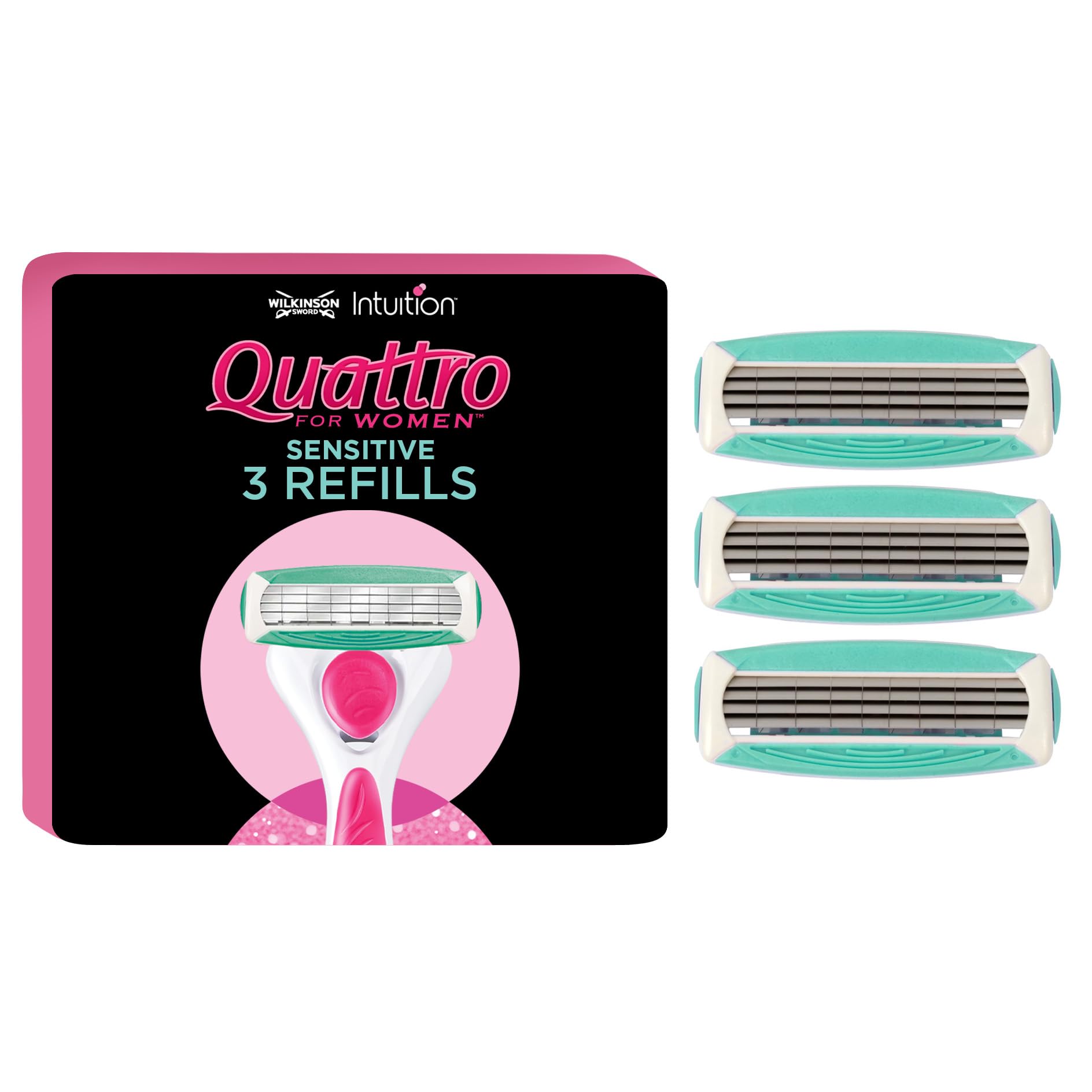 Wilkinson Sword Quattro for Women Sensitive 3 Razor Blades