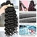 QTHAIR 10A Peruvian Virgin Hair Loose Deep Wave Human Hair 100% Unprocessed Peruvian Loose Deep Wave Virgin Hair Weave Natural Black Color Human Hair Bundles