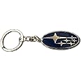 Subaru Logo Oval Key Tag Keyring Key Chain Genuine