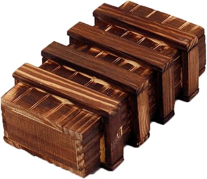 Amazon Com Ahyuan Handmade 3d Brain Teaser Puzzle Magic Wooden