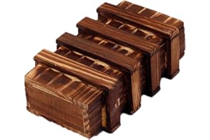 AHYUAN Money Holder Puzzle Box for Adults 3D Brain Teaser Wooden Puzzle Box Difficult Magic Cube Game Box with Extra Secure Secret Drawer IQ Toys