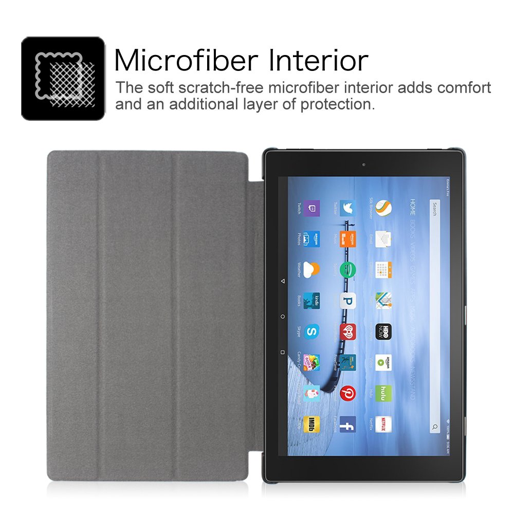 Fintie Slim Case for Fire HD 10 (5th Generation, 2015 release), Ultra