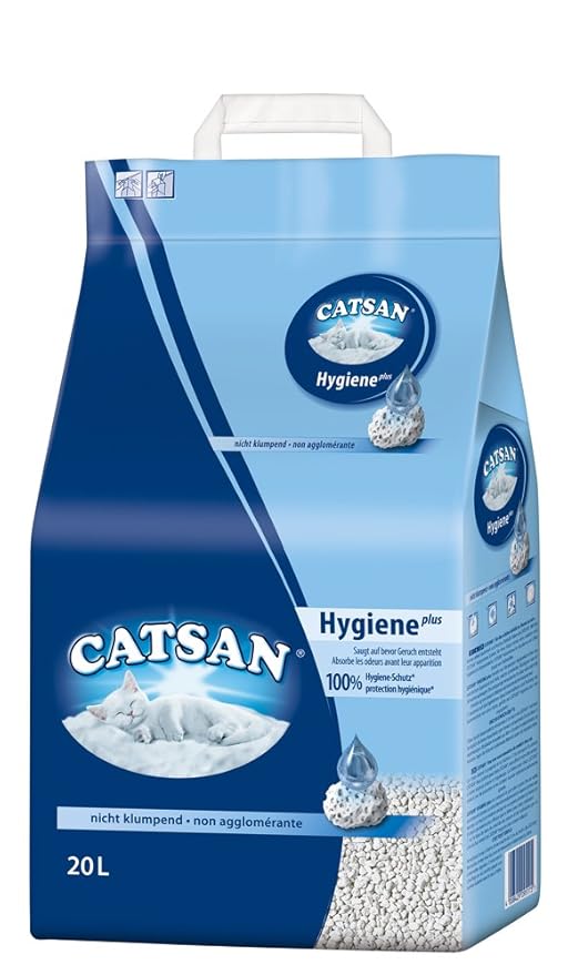 Catsan Hygiene Cat Litter for Cats and Kittens, 1 Bag (1 x 20 L