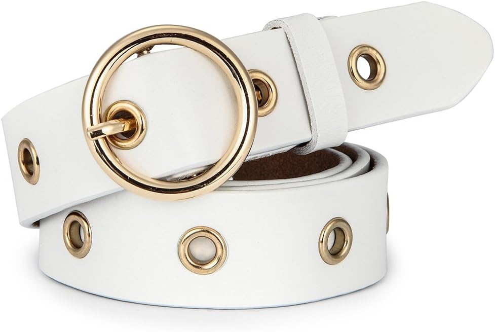 Women's Leather Belt for Girls Ladies with Alloy Buckle All Match