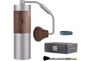 1Zpresso X-Pro S Manual Coffee Grinder Capacity 30g with Silm body, Assembly Stainless Steel Conical Burr - Numerical External Setting, Portable Mill Faster Grind Efficiency to Coarse for Filter